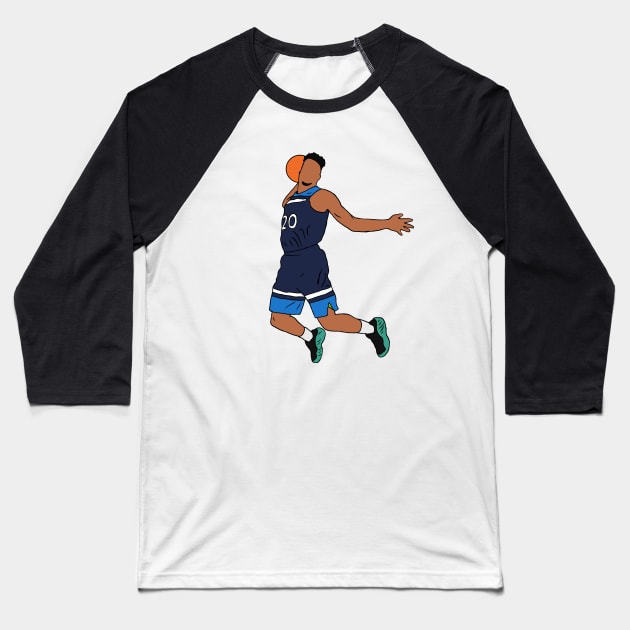 Josh Okogie Dunk Baseball T-Shirt by rattraptees